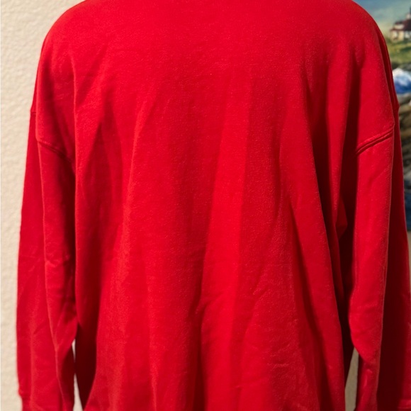 Cheerful Red Santa Christmas Sweatshirt - Picture 3 of 4